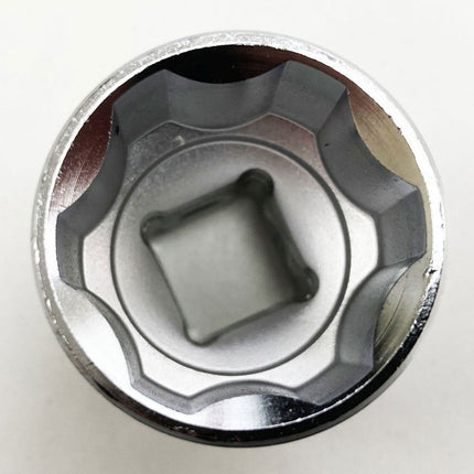 Socket 1/2 Drive 24mm Crv Satin Single Hex - Toolzone KDPSS083