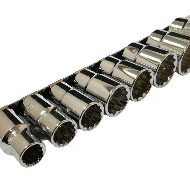 Socket Set 1/2 Drive Shallow Whitworth 8 Pieces 3/16-5/8ww - Toolzone KDPSS099