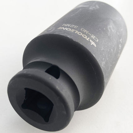 Impact Socket 1/2 Drive Deep 32mm Crmo - Toolzone KDPSS133