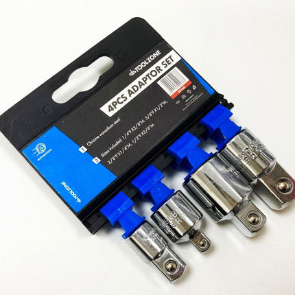 Socket Adaptor And Reducer Set 4 Pieces Crv - Toolzone KDPSS166