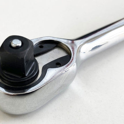 Ratchet Handle Extra Long 3/8 Drive 280mm Polished Crv - Toolzone KDPSS199
