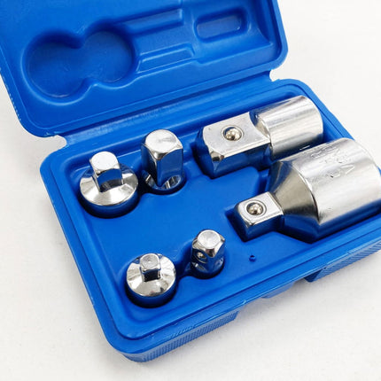 Adaptor Set 6 Pieces Crv Satin Finish - Toolzone KDPSS203