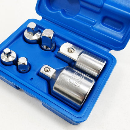Adaptor Set 6 Pieces Crv Satin Finish - Toolzone KDPSS203