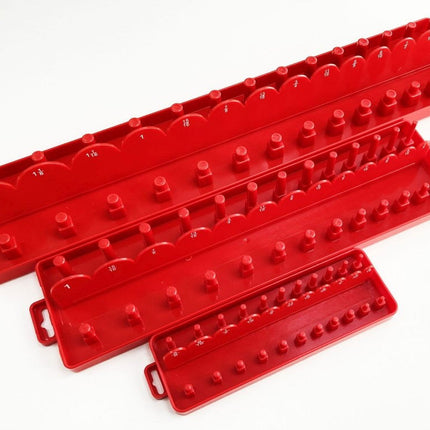 Socket Holder Set 3 Pieces ABS Af Imperial Red - Toolzone KDPSS214