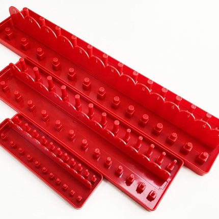 Socket Holder Set 3 Pieces ABS Af Imperial Red - Toolzone KDPSS214