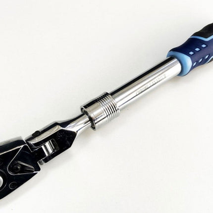 Ratchet Flexi Head Extendable 1/2 Drive 335-480mm Softgrip Crv - Toolzone KDPSS224