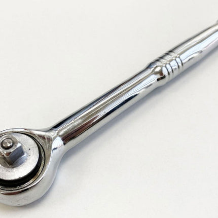 Ratchet Handle 1/4 Drive Polished Chrome Quick Release - Toolzone KDPSS239