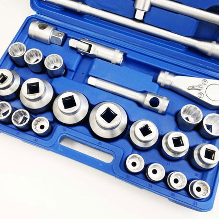 Socket Set 26 Pieces 3/4 And 1 Drive 21mm-65mm Carbon Steel - Toolzone KDPSS301