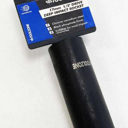 Deep Impact Socket 17mm 1/2 Drive Crv - Toolzone KDPSS319