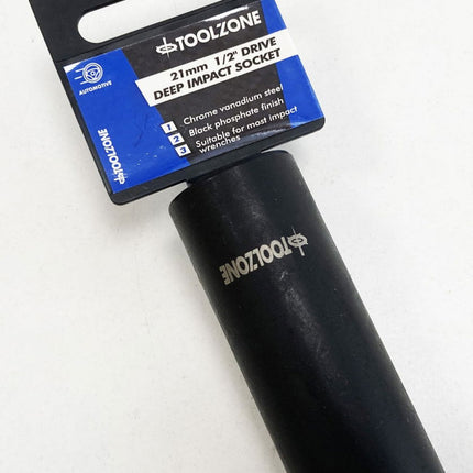 Deep Impact Socket 21mm 1/2 Drive Crv - Toolzone KDPSS321