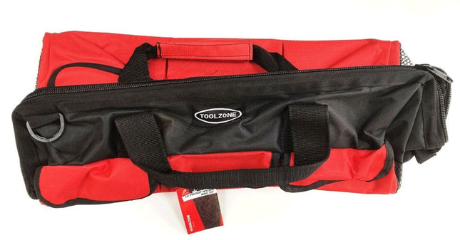 Tool Bag 22 18 Pockets Hard Base Nylon With Shoulder Strap - Toolzone KDPTB016