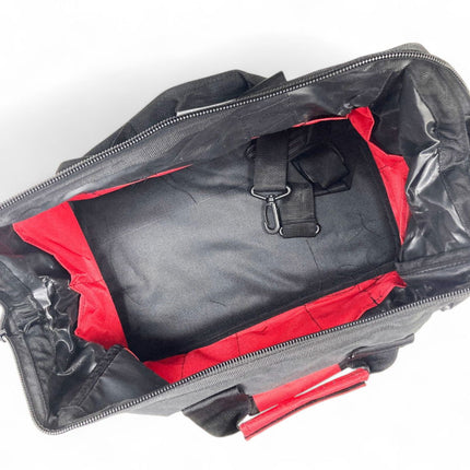 Tool Bag 16 28 Pockets Hard Base Nylon Red And Black - Toolzone KDPTB017