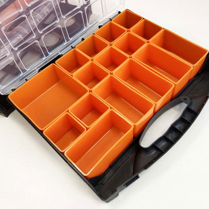 Organiser Set 4 Tray Poly With Removable Inner Compartments - Toolzone KDPTB098