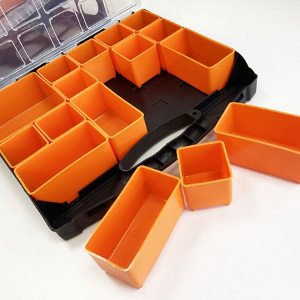 Organiser Set 4 Tray Poly With Removable Inner Compartments - Toolzone KDPTB098
