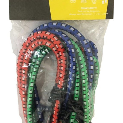 Bungees 3PC 40 8mm With Hooks - Toolzone KDPTD005