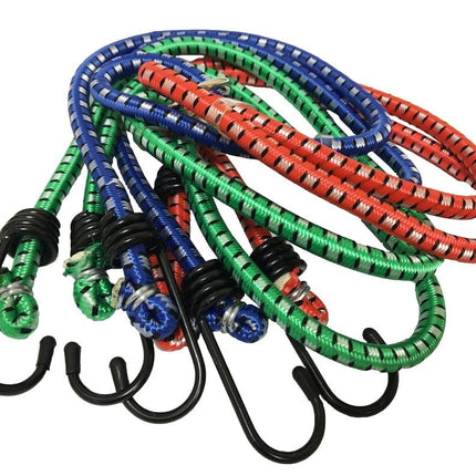 Bungees 3PC 40 8mm With Hooks - Toolzone KDPTD005
