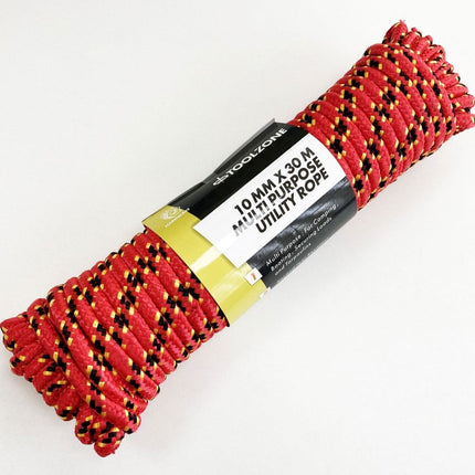 Multipurpose Utility Rope 10mm x 30m 70kg Capacity - Toolzone KDPTD051