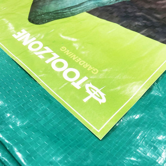 Tarpaulin 1.8m x 2.4m Polyethylene With Eyelets - Toolzone KDPTL007