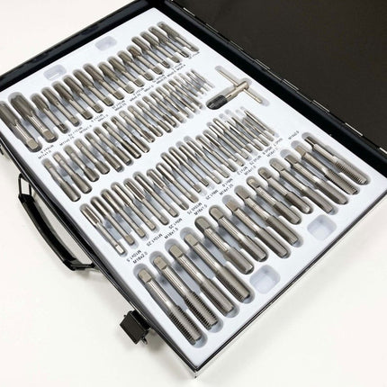Tap And Die Set 110 Piece Alloy Steel With Wrenches - Toolzone KDPTP096