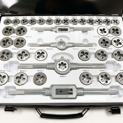 Tap And Die Set 110 Piece Alloy Steel With Wrenches - Toolzone KDPTP096