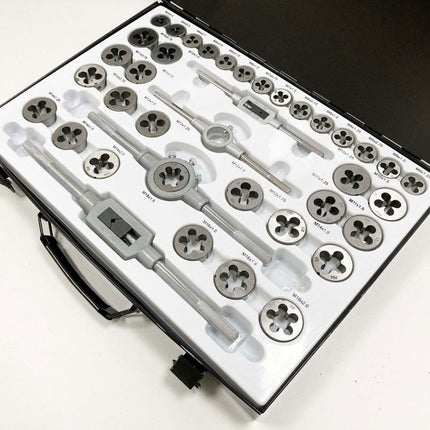 Tap And Die Set 110 Piece Alloy Steel With Wrenches - Toolzone KDPTP096