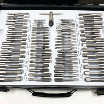 Tap And Die Set 110 Piece Alloy Steel With Wrenches - Toolzone KDPTP096