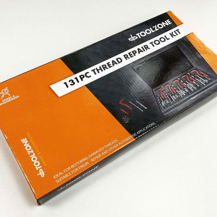 Thread Repair Tool Kit 131 Piece M5-M12 With Taps And Inserts - Toolzone KDPTP097