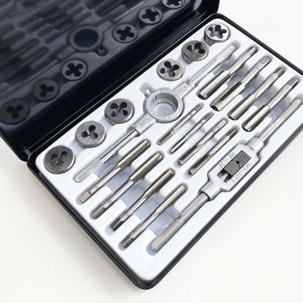 Tap And Die Set Bsf 20 Piece 3/16-1/2 Tungsten Alloy Steel - Toolzone KDPTP098
