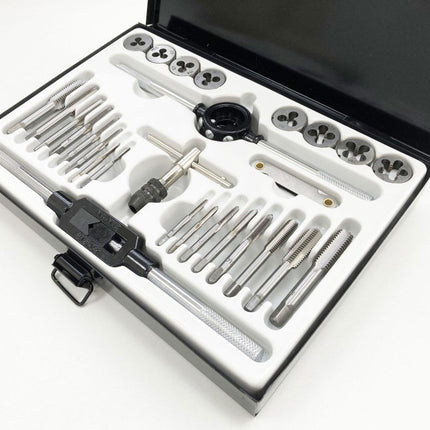 Tap And Die Set Metric 28 Piece Alloy Steel With Wrenches - Toolzone KDPTP099