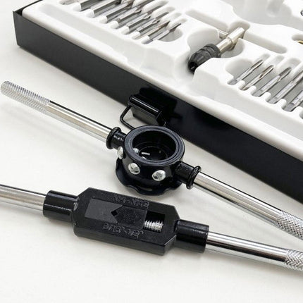 Tap And Die Set Metric 28 Piece Alloy Steel With Wrenches - Toolzone KDPTP099