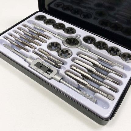 Tap And Die Set Unf/unc 24 Piece Alloy Steel With Wrenches - Toolzone KDPTP103