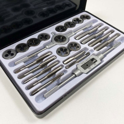 Tap And Die Set Unf/unc 24 Piece Alloy Steel With Wrenches - Toolzone KDPTP103