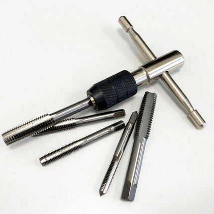 Tap Wrench Set 6 Piece With Metric Taps M6-M12 Alloy Steel - Toolzone KDPTP108