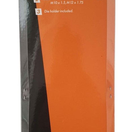 Die Set 6 Piece Metric M6-M12 Alloy Steel With Holder - Toolzone KDPTP109