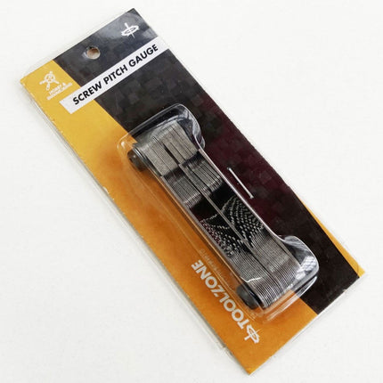 Screw Pitch Gauge 51 Leaves Whitworth And Metric 0.25mm-6mm - Toolzone KDPTP121