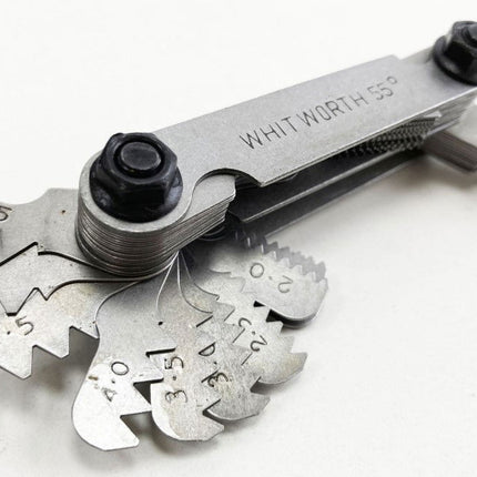 Screw Pitch Gauge 51 Leaves Whitworth And Metric 0.25mm-6mm - Toolzone KDPTP121