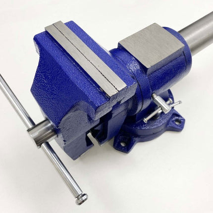 York Vice Rotating Body Pipe Clamp 5 125mm Jaw 360° Swivel Base - Toolzone KDPVC015