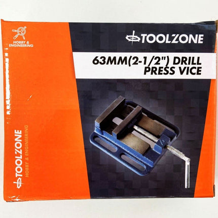 Drill Press Vice 2 1/2 55mm Jaw Opening 63mm Jaw Width - Toolzone KDPVC018