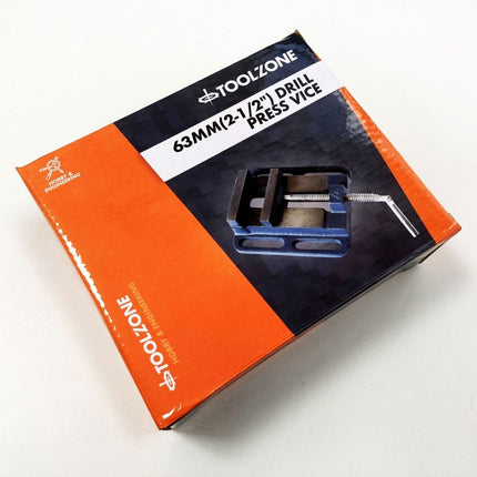 Drill Press Vice 2 1/2 55mm Jaw Opening 63mm Jaw Width - Toolzone KDPVC018