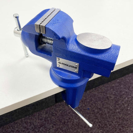 Swivel Table Vice 2 50mm Jaw Width 60mm MAX Opening - Toolzone KDPVC035