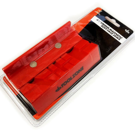 Magnetic Soft Vice Jaws 4 Tpu Multi Groove Non-marking - Toolzone KDPVC047