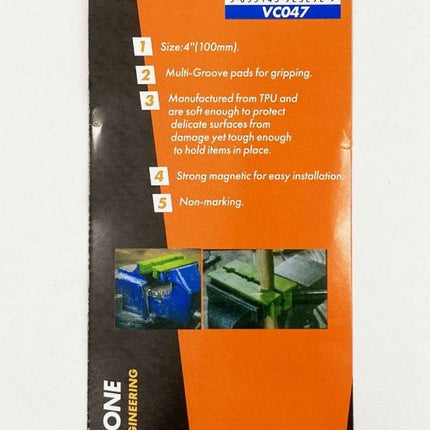 Magnetic Soft Vice Jaws 4 Tpu Multi Groove Non-marking - Toolzone KDPVC047
