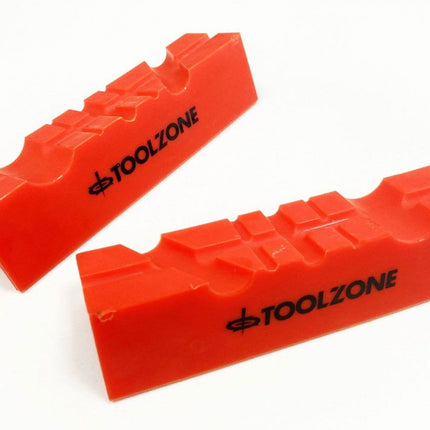 Magnetic Soft Vice Jaws 4 Tpu Multi Groove Non-marking - Toolzone KDPVC047