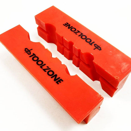 Magnetic Soft Vice Jaws 4 Tpu Multi Groove Non-marking - Toolzone KDPVC047