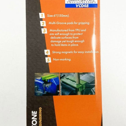 Magnetic Soft Vice Jaws 6 Tpu Multi Groove Non-marking - Toolzone KDPVC048