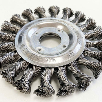 Flat Wire Wheel Professional 22.2mm Bore - Toolzone KDPWB007