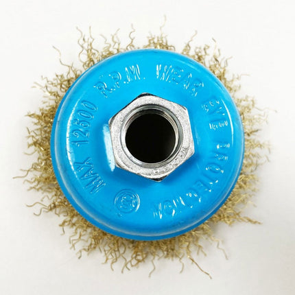Crimped Wire Cup Brush 65mm M14 Thread - Toolzone KDPWB009