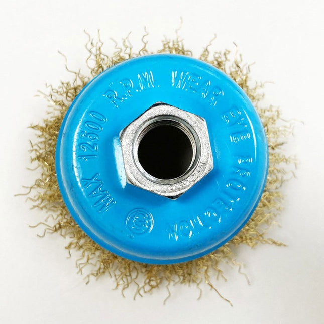 Crimped Wire Cup Brush 65mm M14 Thread - Toolzone KDPWB009