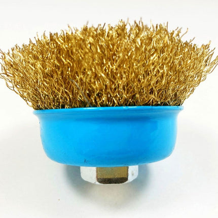 Crimped Wire Cup Brush 65mm M14 Thread - Toolzone KDPWB009