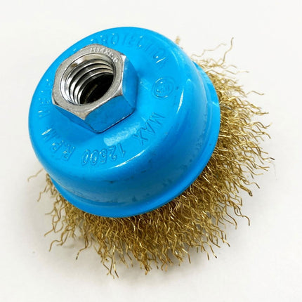 Crimped Wire Cup Brush 65mm M14 Thread - Toolzone KDPWB009